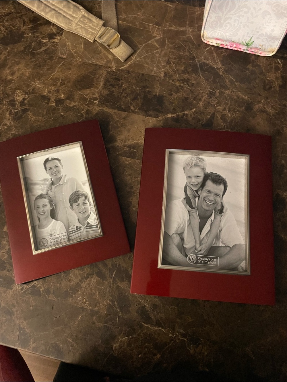 Red Home Accent Picture Frame Set - Classic Red Photo Frames